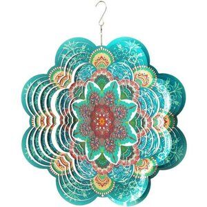 Stainless Steel Wind Spinner-3D Indoor Garden Decor Crafts Ornaments 12Inch